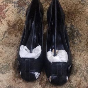 Mariana by Golc Black Metallic Sandel/Flats